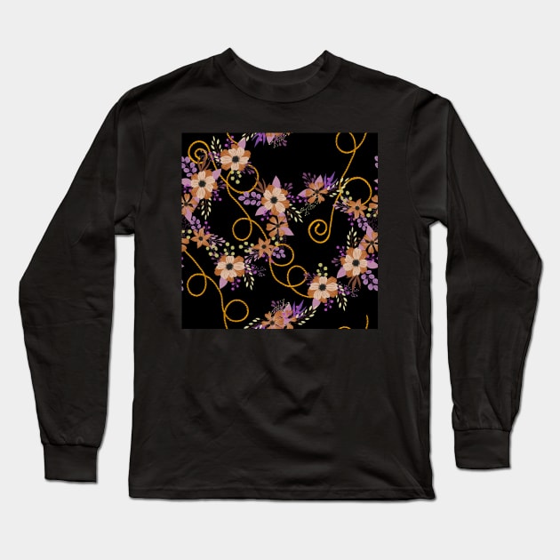 Cute flowers with ropes Long Sleeve T-Shirt by ilhnklv